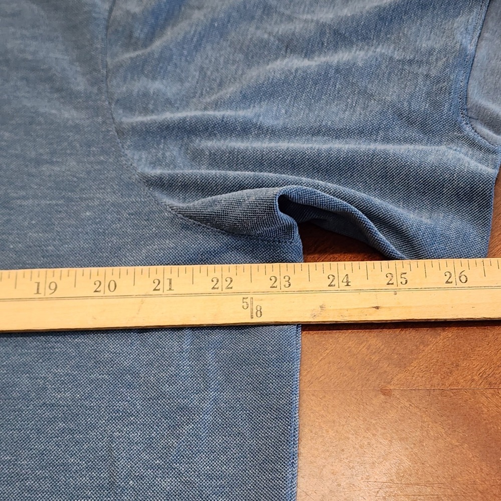 Columbia Mens Utili-izer Polo Shirt Large Blue Performance Golf Hiking XM0707 L - Picture 6 of 7